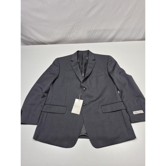 Joseph Abboud Blazer Mens 42 Short Gray 100% Wool Striped NWT